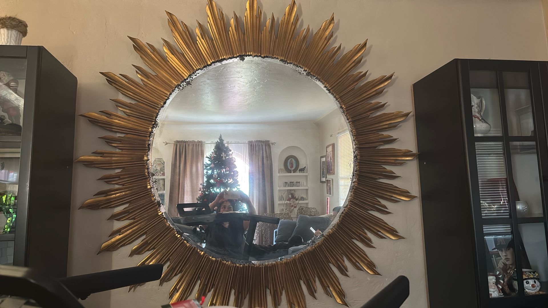 Jonathon Charles Gilded Sunburst Mirror