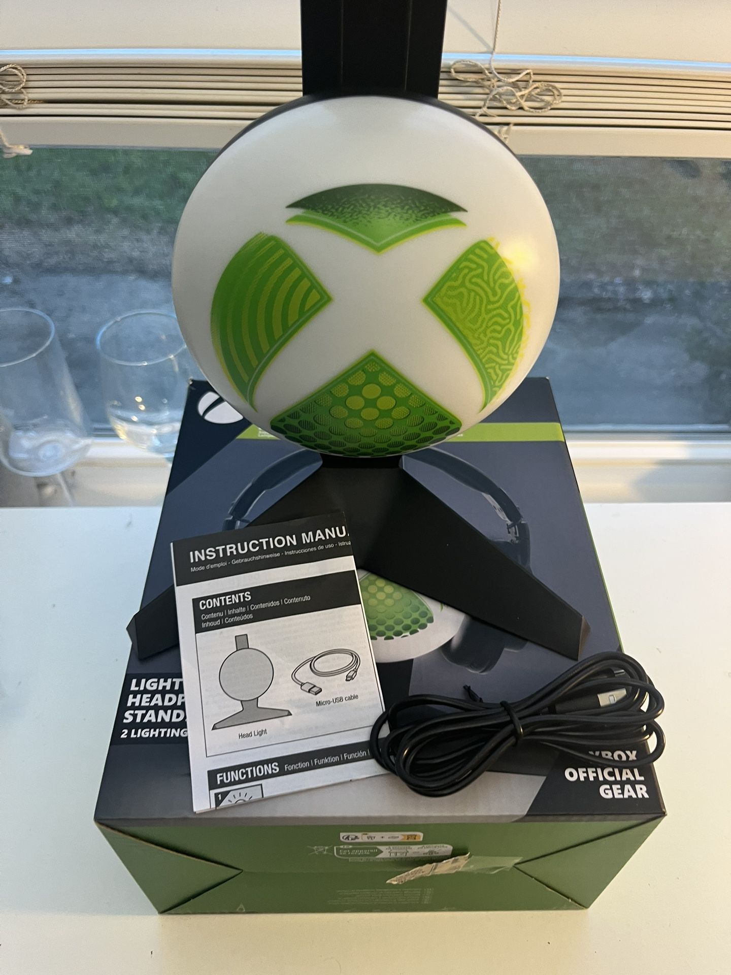 🎧✨ Xbox LED Light-Up Headphone Stand ✨🎮
