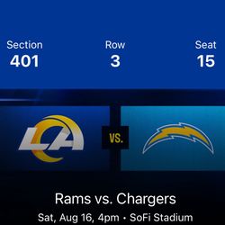rams vs chargers $130(2 tickets)