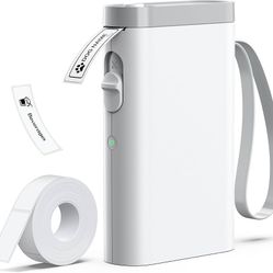 P21 Label Maker Machine with Tape, Bluetooth Label Printer Thermal Mini Label Makers with Built-in Cutter and Multiple Templates, Portable Printers fo