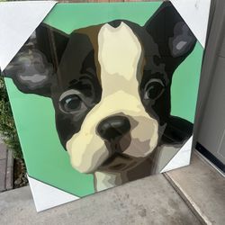 Puppy Canvas Wall Art 30 x 30