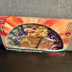 Blaziken EX & Volcanon EX Premium Collection