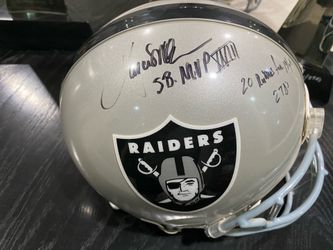 Marcus Allen Signed Authentic Raider Helmet W/COA