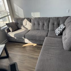 Nice & Fairly New Brown Sectional Couch 