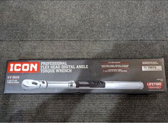 /8 in. Drive, 5 to 100 ft-lb Professional Flex-Head Digital Angle Torque Wrench
