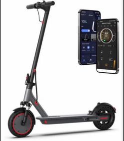 Electric scooter unboxed with lock