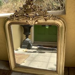 Gilded Restoration Hardware “Louis Philippe  Wall Mirror