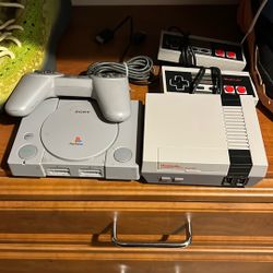 Mini PlayStation and mini Nintendo