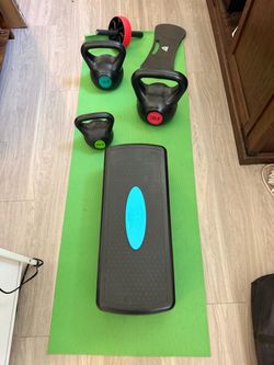 Assortment of exercise workout equipment