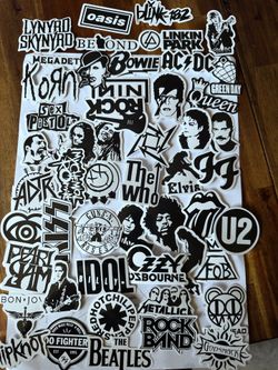Rock bands artist's Stickers