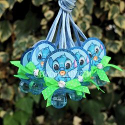 1 Dozen Baby Shower Pacifier Necklaces Lilo And Stitch Blue It’s A  Baby Boy - Baby Shower Games - Party Decorations