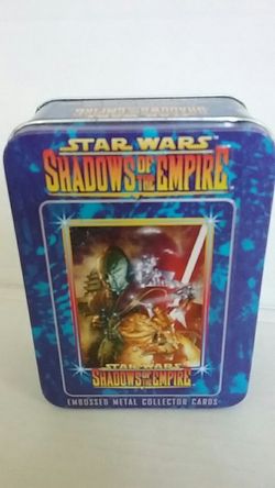 STAR WARS -- Shadows of the empire -- Embossed Metal Cards in Tin