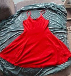 Forever 21 Cami Skater Red Mini Dress size Medium