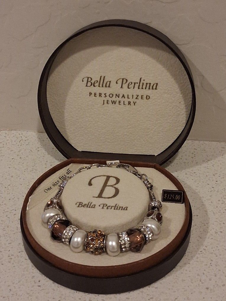 Bella Perlina Charm Bracelet Crystal Beads
