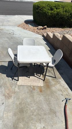 lifetime table and chairs only 3