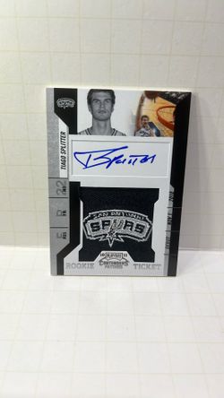 2010 Playoff Contenders Patches Rc Ticket Tiago Splitter