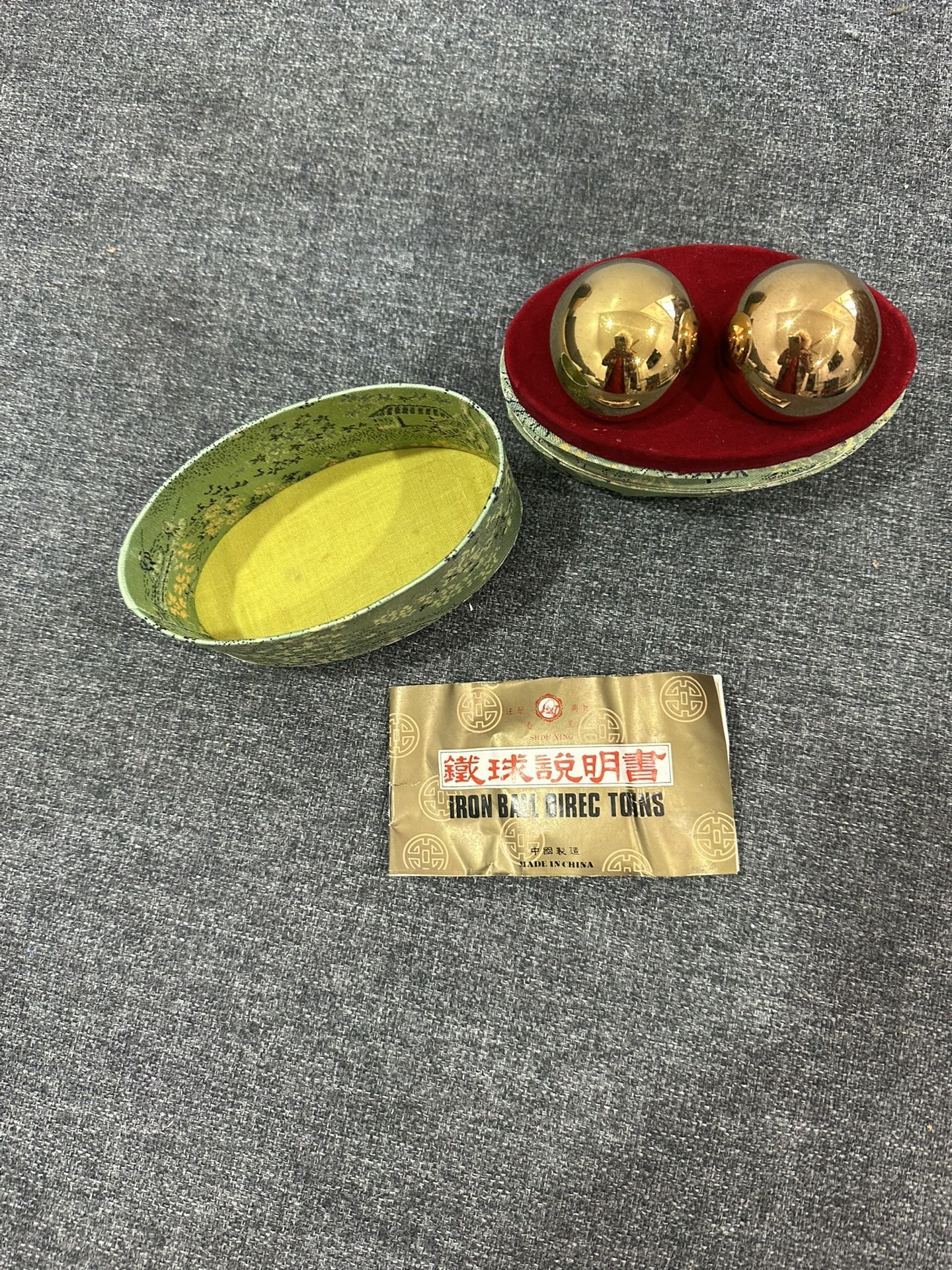 Vintage Chinese Boading Stress Gold Balls