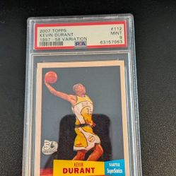 2007 Topps Kevin Durant 1957-58 Variation #112 PSA 9 Rookie RC 