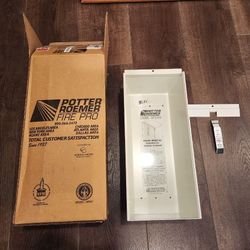 fire extinguisher cabinet
Potter Roemer
unused
box size: 9.5x20x7.5H"
$15