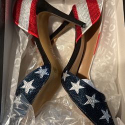 Inc American Flag Heels