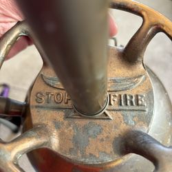 Antique Fire Extinguisher Lamp Copper