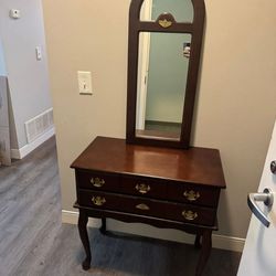 Mid 18 century oak lowboy