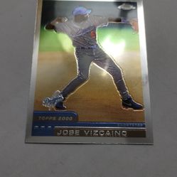 2000 Jose Vizcaíno, Topps Chrome Refractors, Trading Card # 298