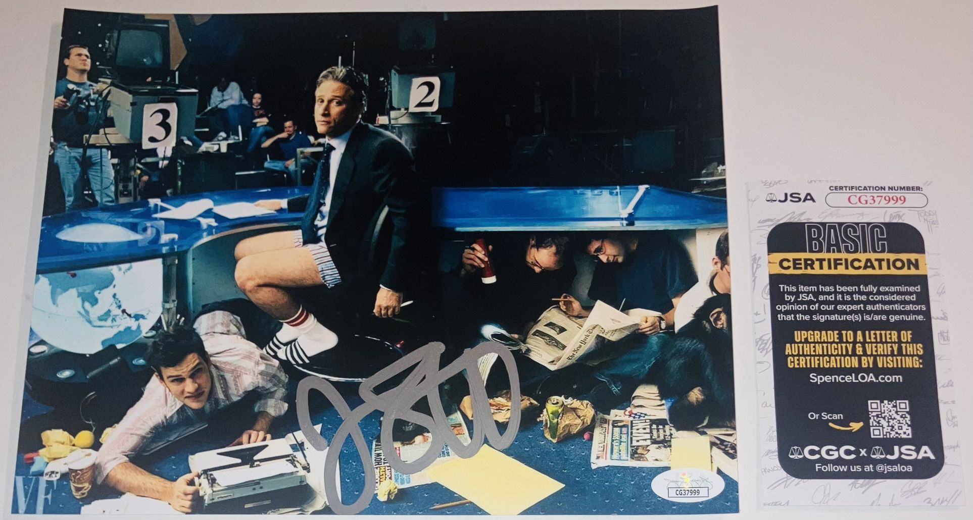 JON STEWART SIGNED AUTOGRAPHED THE DAILY SHOW 8X10 PHOTO JSA COA RARE! #2