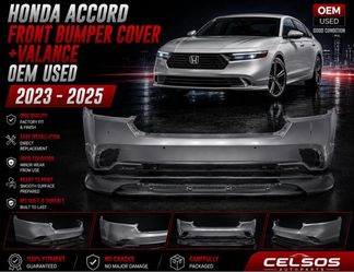 HONDA ACCORD FRONT BUMPER COVER +VALANCE  2023  -  2025