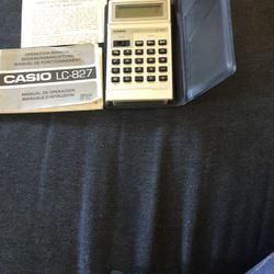 Vintage Working Casio Pocket Calculator With Manual 