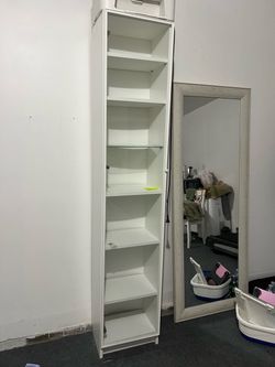 BILLY Bookcase, white, 15 3/4x11x79 1/2 "