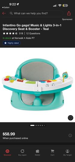 Baby Booster Seat Activities With It 