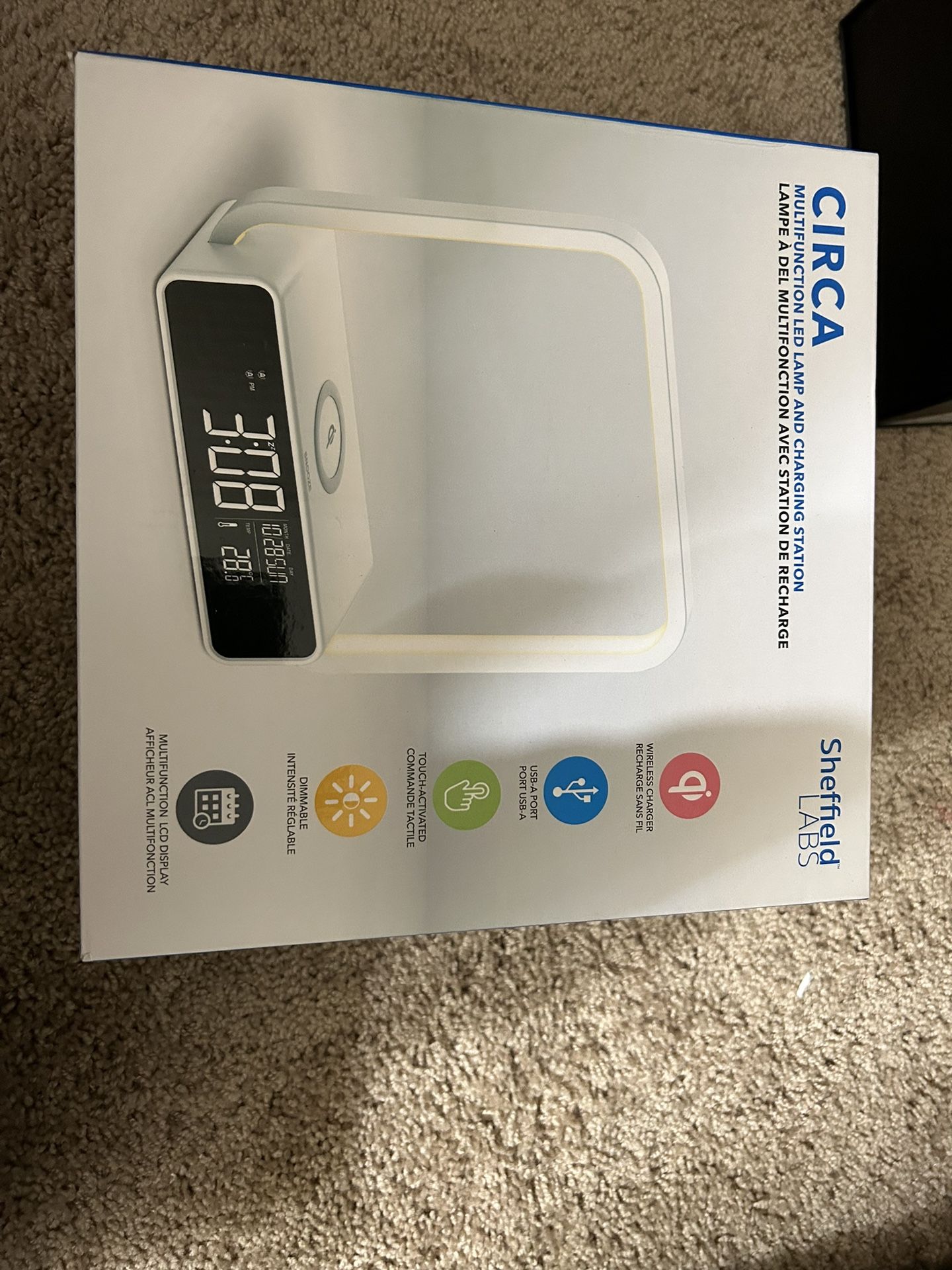 Sheffield Labs Circa Clock And Phone Charger 