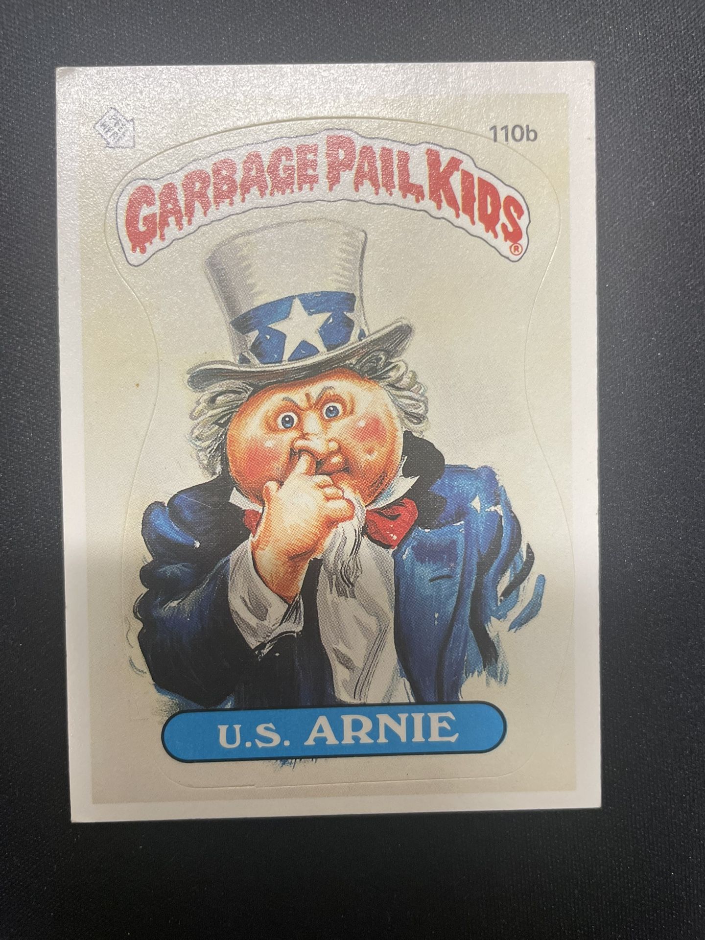 1986 Garbage Pail Kids- U.S. Arnie #110b