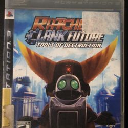 PS3 Video Game- RATCHET & CLANK- Future Tools Of Destruction