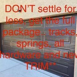 16x7 Garage Door. Garage Doors! Everything New! Zero Issues