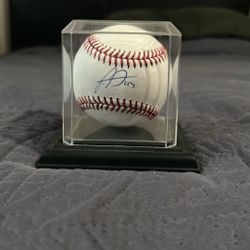 Alexis Diaz Autographed Baseball