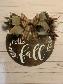 circle door sign