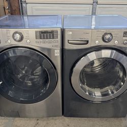Nice LG HE Washer GAS Dryer set. Could DELIVER
