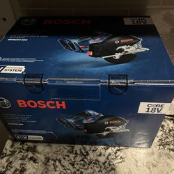 Circular saw cordless and battery’s 18v  Bosh brand new on the box .