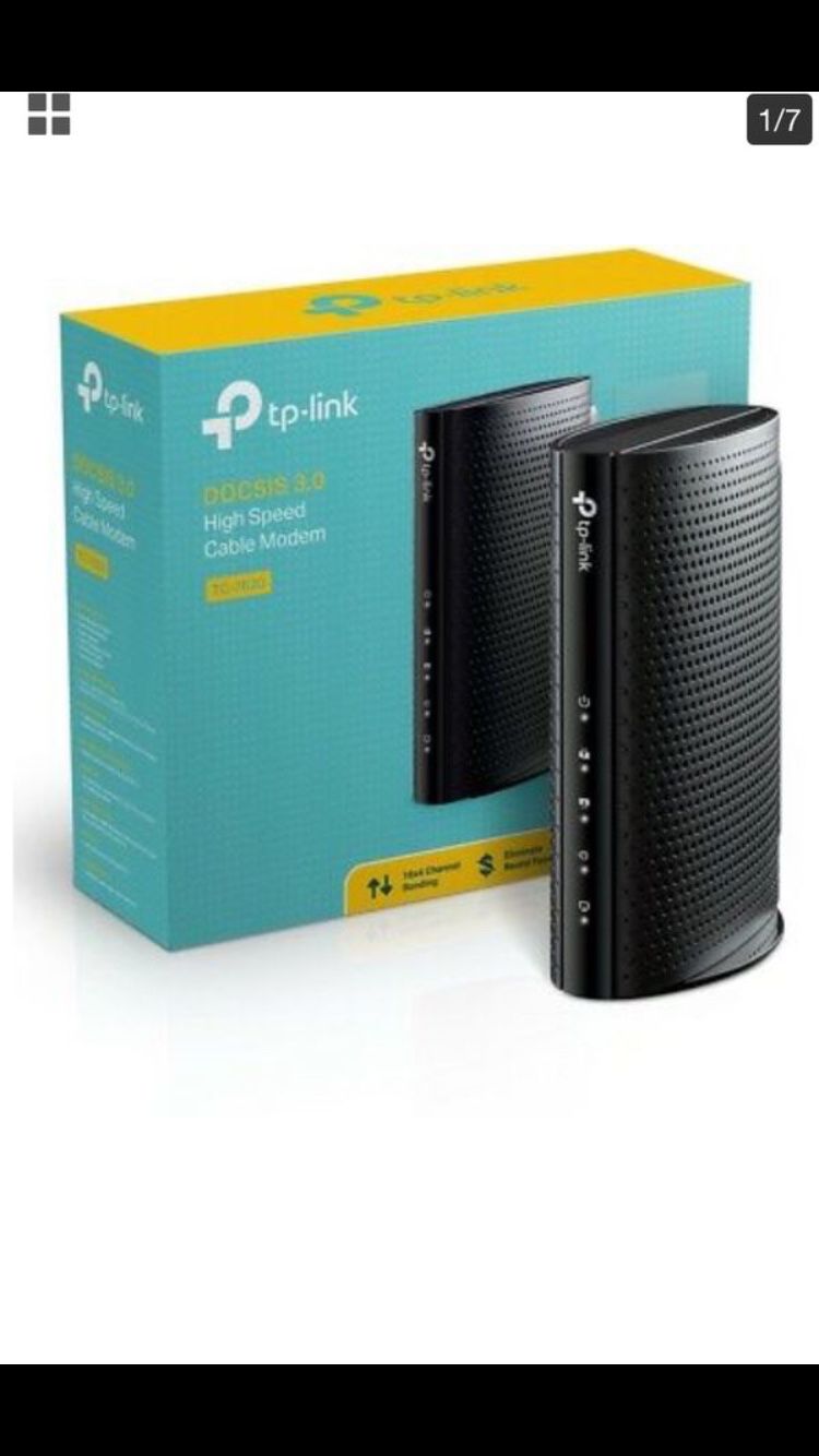 TP-Link DOCSIS 3.0 (16x4) High Speed Cable Modem, Max Download Speeds of 686Mbps, Certified for Comcast XFINITY, Time Warner Cable, Cox Communication