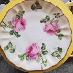 Hand Painted Antique Plate. 