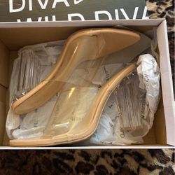 Clear High Heels 