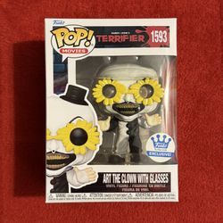 Funko Pop Terrifier Art the Clown With Glasses #1593 COMMON (1)