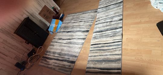 Rugs, a runner and a big area rug