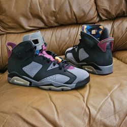 Men's Nike Air Jordan 6 High Retro Bordeaux Multicolor Size 10