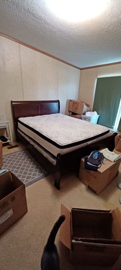 Queen mattress & frame