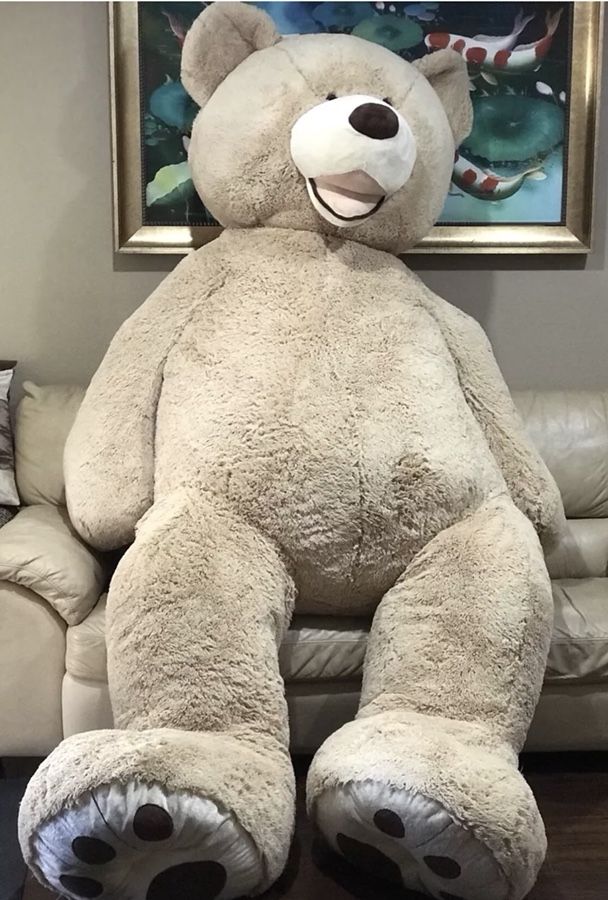 Jumbo 8ft giant teddy bear plush toy gift store display