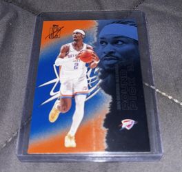 Shai Gilgeous-Alexander Orange/Blue Parallel (TRUE COLOR MATCH) (Topps NBA Signature Class 2025/26)