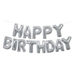 Large Happy Birthday Balloons Banner